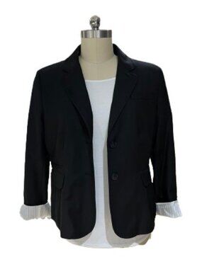 LOFT Black Peplum Hem Blazer Jacket - EUC